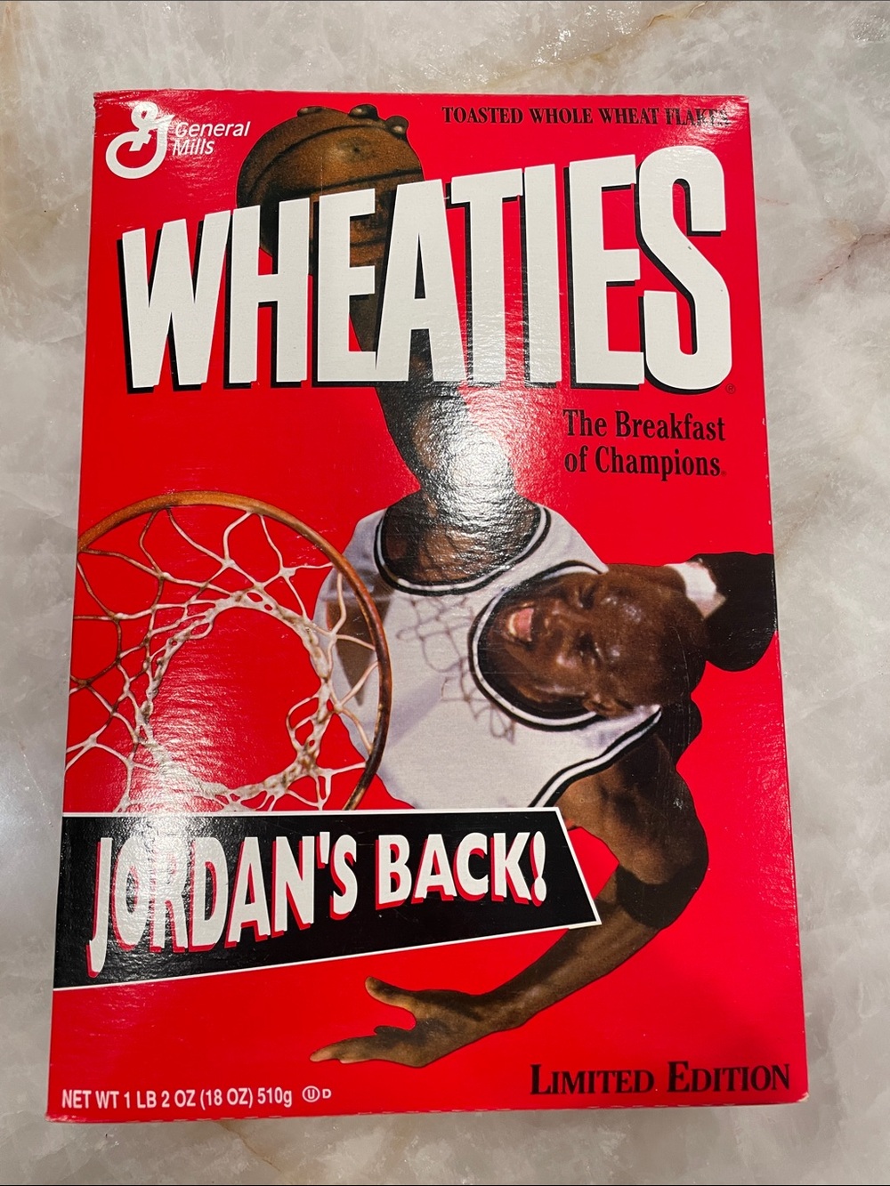 Wheaties Jordan's Back! Limited Edition Cereal Box
